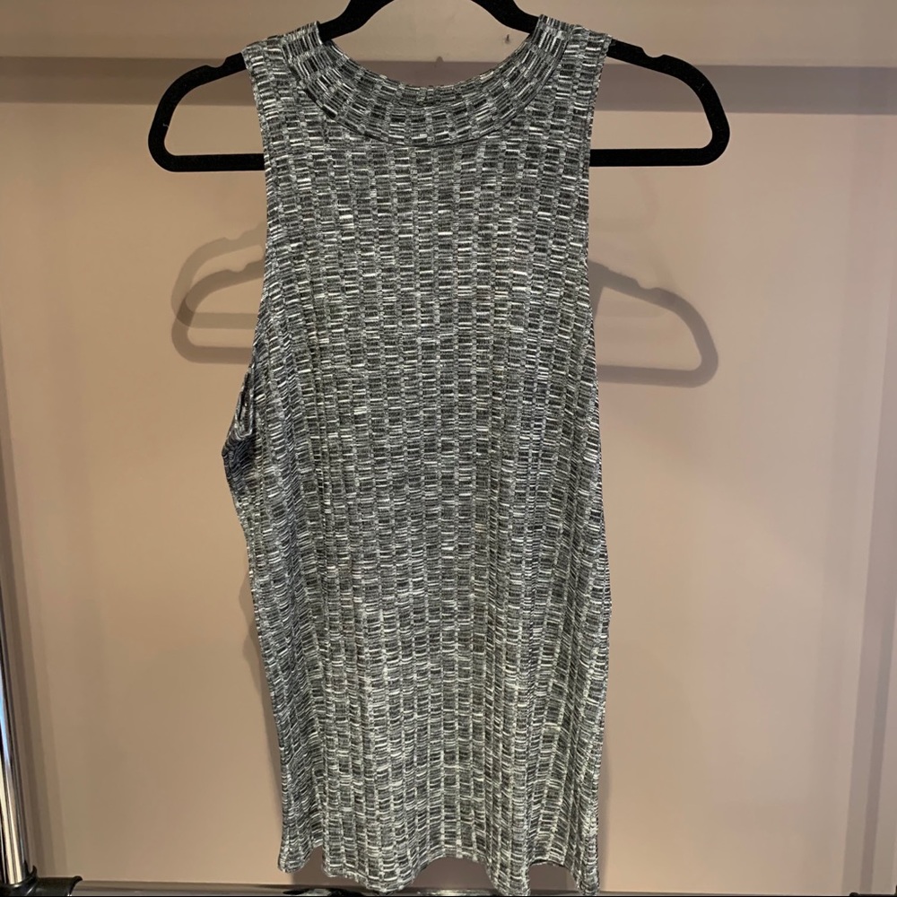 H.I.P. High-Neck Ribbed Tank - Size XL